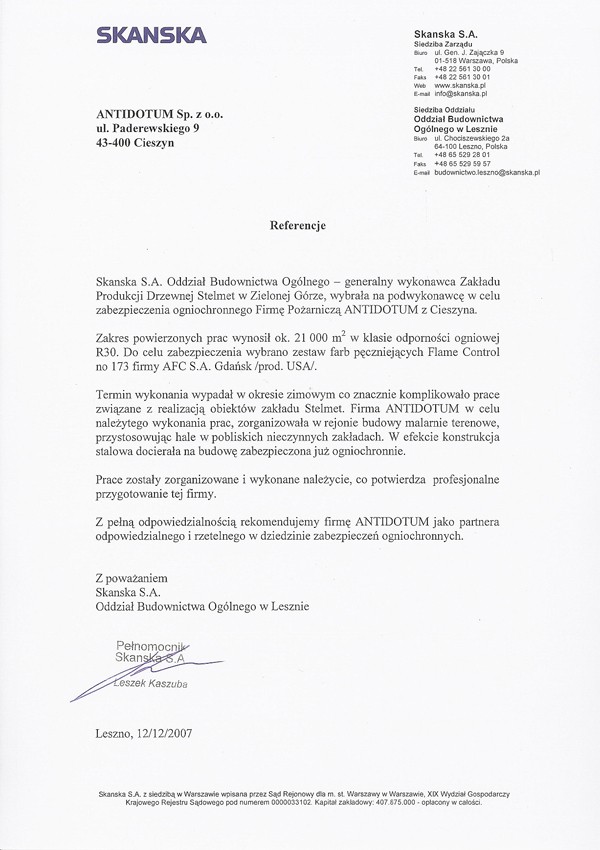zabezpieczenia przeciwpoarowe